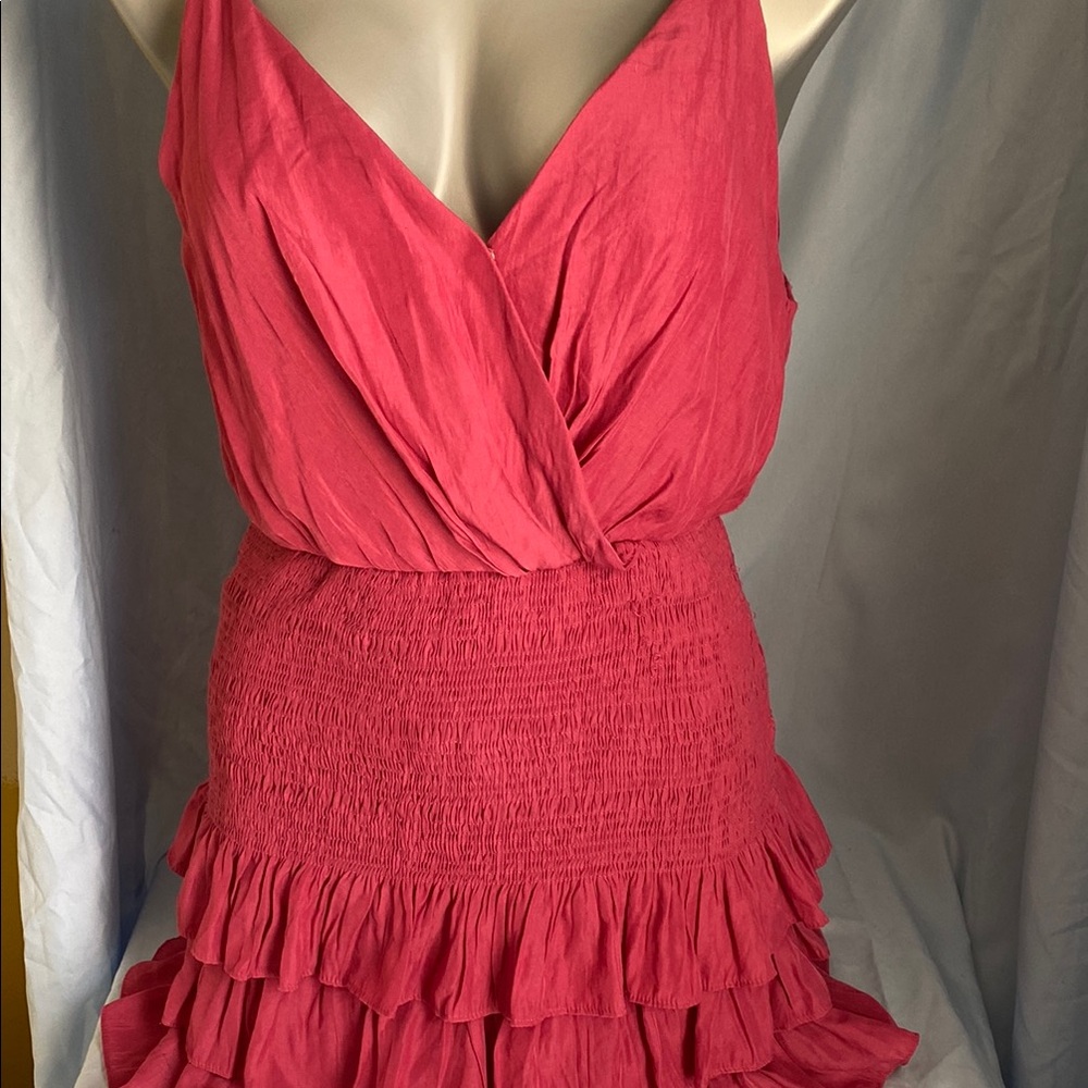 Elegant Pink Sleeveless Dress